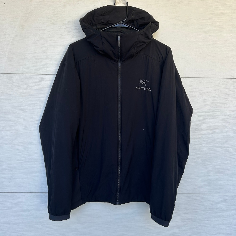 Arcteryx Atom LT Hoody Jacket Mens Large Black Logo Gorpcore Insulated Outdoor